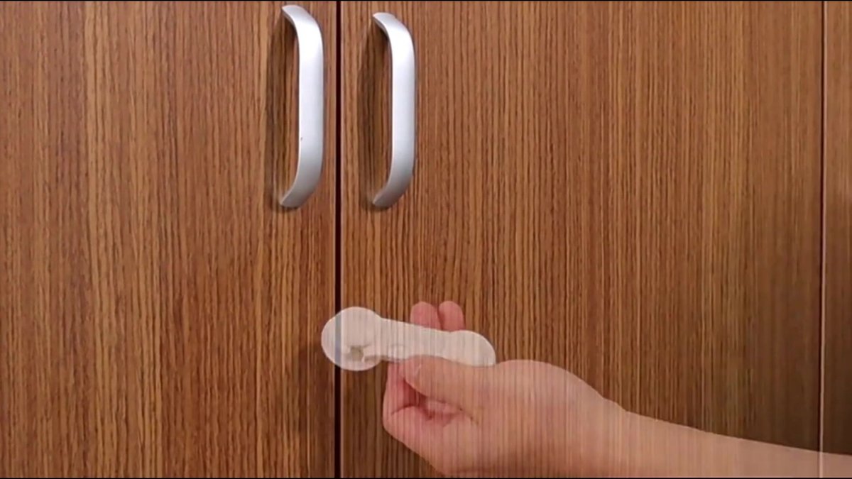 10 Pieces Black - Child Lock - Drawer Child Lock - Refrigerator Lock - Cabinet Child Locks - Cabinet Door Child Safety - Child Security - No Drilling Required - Safety Lock - Door Security - Baby Lock - Child Locks - Drawer Lock - Cabinet & Drawer Securit - Image 2