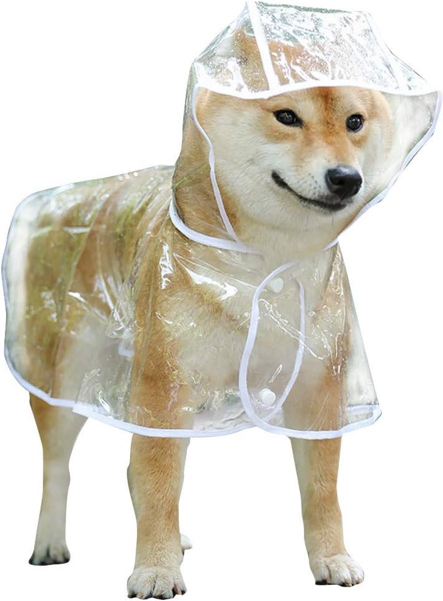 Dog Raincoat - Dog Raincoat - Dog Raincoat with Hood - Waterproof Raincoat - Comprehensive Protection - Bite-Resistant Pet Rain Poncho - For Small to Medium Dogs - Size XL - 1 Piece - Image 1