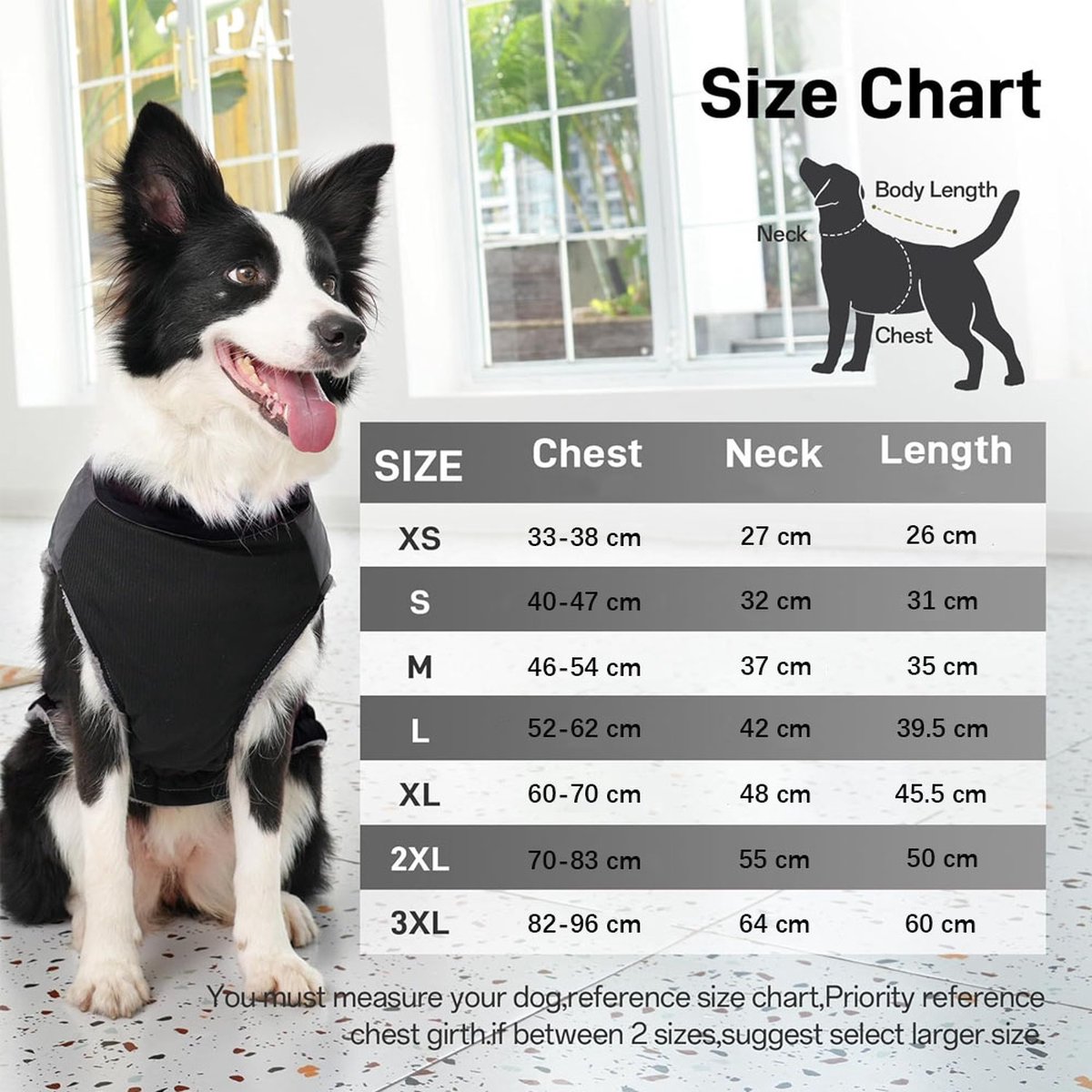 Dog Coat - Dog Raincoat - Dog Sweater - Warm Dog Windproof Coat - Waterproof Dog Winter Coat - Lined Dog Coat with Zipper - Size XS - Extra Warm - Coat - Pet Clothing - Black - Suitable for Dogs Indoors and Outdoors Camping Walking - Image 2