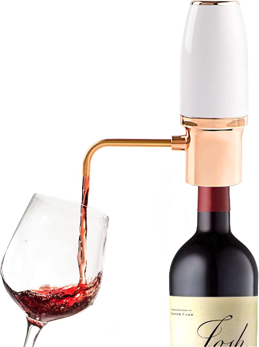 Electric One-Touch Wine Aerator and Automatic Wine Dispenser with USB Rechargeable - Best Gift for Wine Lovers - Image 1