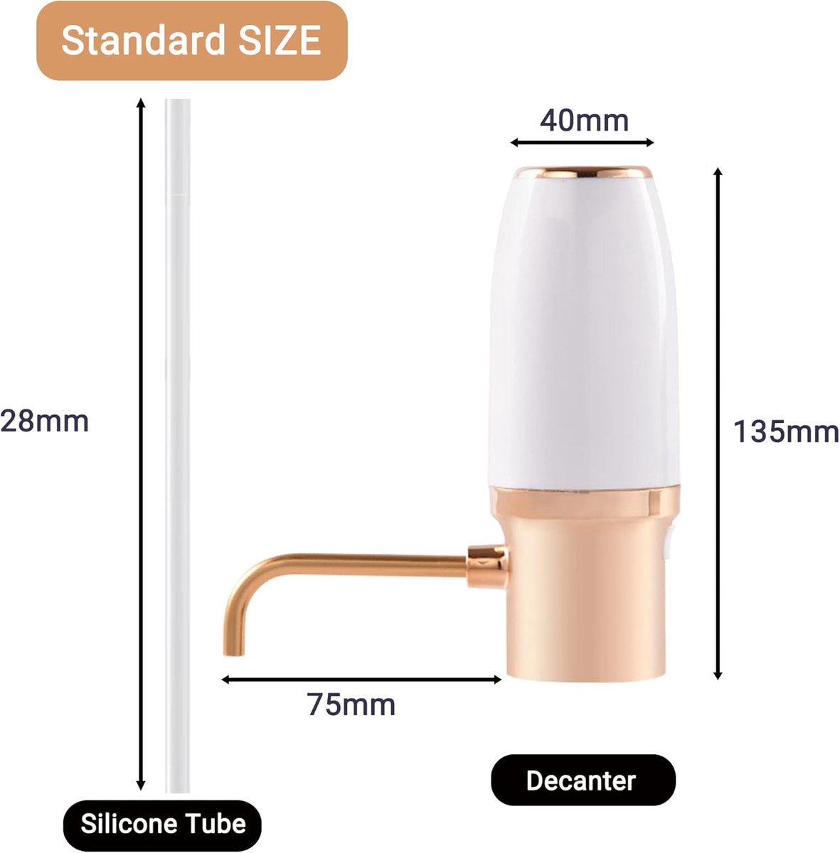 Electric One-Touch Wine Aerator and Automatic Wine Dispenser with USB Rechargeable - Best Gift for Wine Lovers - Image 5