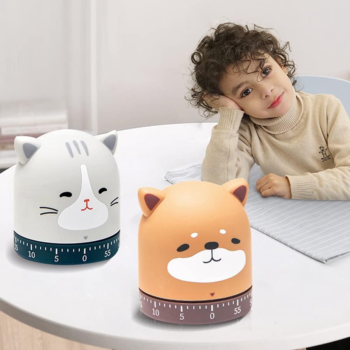 Kitchen Timer - Creative Cat Shape Digital Timer - High Quality Egg Timer - Portable BBQ Timer - Multifunctional Egg Timer - Egg Timer - Egg Alarm - Cooking Timer - Kitchen Timer - Mechanical Countdown - For Baking/Cooking/Learning - Image 4