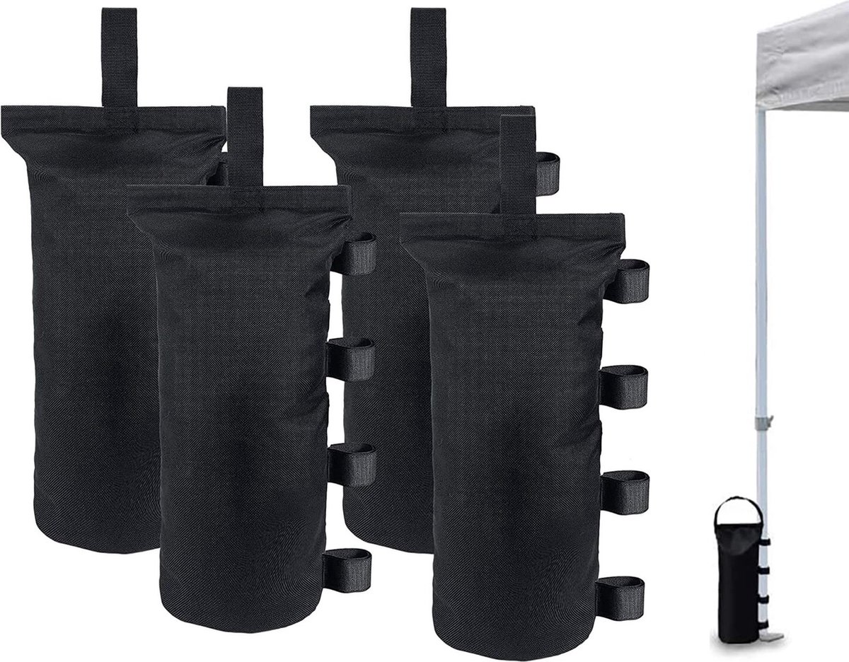 Weights for Pavilion - Waterproof Sandbags for Tent - 4 Pieces - Stand Protection Set - Weight Bag - Sandbags - Thickened Sandbag - Sandbags for Tent - Weight Bags - Party Tent - Weighted Base - ø15cm - Awning/Tent - Windproof - Thick - Image 1