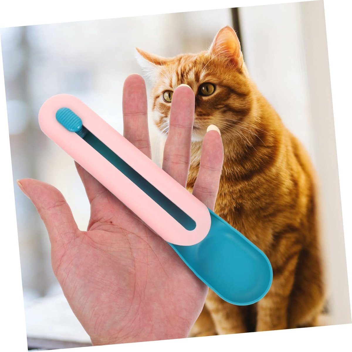 Cat Treats Spoon - 2 Pieces - Cat Food Bowl - Cat Food Bowl - Feeding Spoon - Cat Bar Spoon - Cat Treats Spoon - Snack Spoon for Pets - Feeder Dispenser - Cat Treats Spoon - Cat Food - Adjustable - For Squeezing Out Puree and Snacks - Image 3