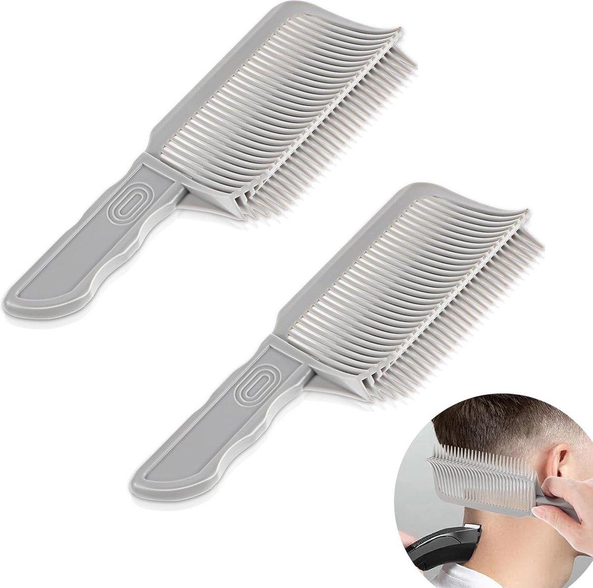 Barber Comb - 2 Pieces - Hairdresser Comb - Clipper Comb - Fade Comb - Barber - Hair Accessory - Comb for Trimmer - Clipper - Hairdresser Comb - Hair Comb - Hair Accessory - Texturizing Comb - Professional for Salon/Hairdresser - Clipper Comb for Everyone - Image 1