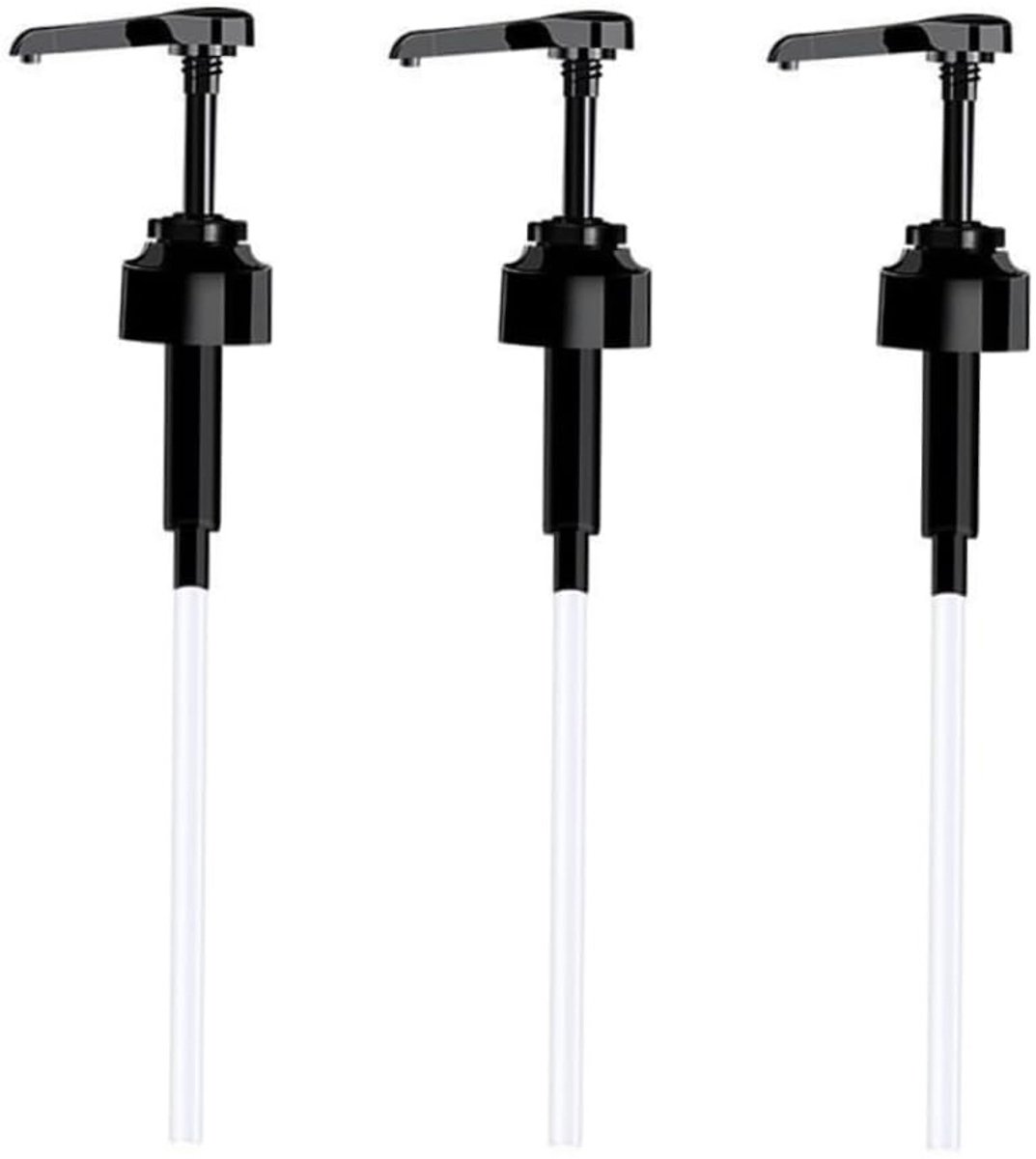 3-piece soap dispenser head - Easy-press bottle soap dispenser - Multifunctional Coffee Syrup Pump - Practical Spray Nozzle Pressure Oil Sprayer - Dispensing Pump - Pump Dispenser Syrup Bottle - Bottle Nozzle - for liquid / lotion - Black - Image 1