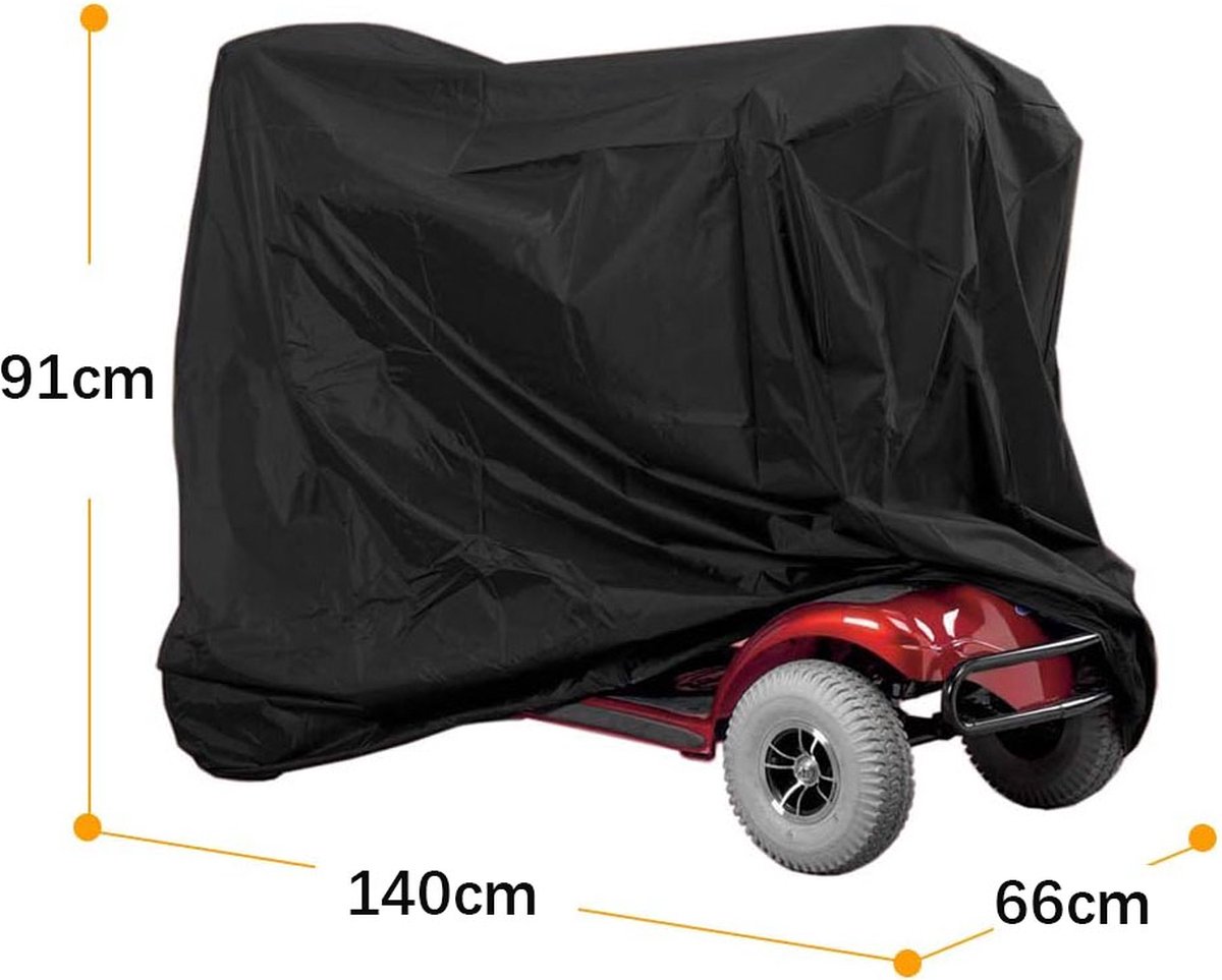 Mobility Scooter Protective Cover - Cover for Mobility Scooter - Mobility Scooter Cover - With Storage Bag - 140 x 66 x 91 cm - Protective Cover - Rain Cover - Cover - For Mobility - Scooter - Waterproof - Protects Against Dust - Dirt - Snow - Sunlight - - Image 4
