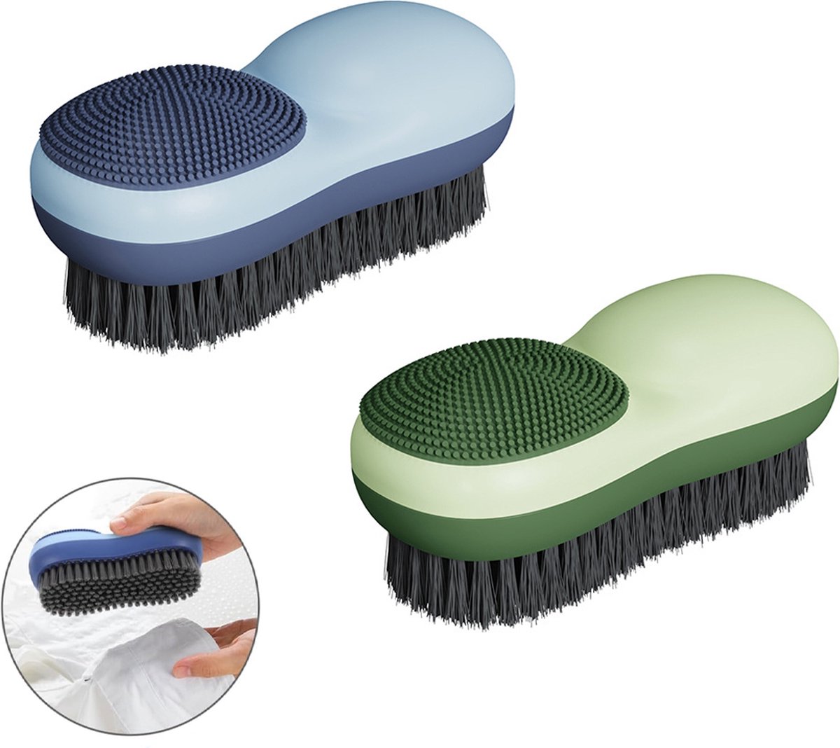 Hand Brush - Cleaning Brush - Cleaning Supplies - Hand Scrubbers - Soft Bristle Cleaning Brush - Scrubbing Brushes - Reusable Washing Brush for Washing Shoes - Multifunctional Cleaning Brush - For Cleaning Bathroom, Kitchen, Scho - Image 1