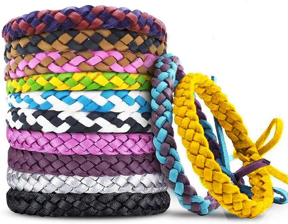 Anti-Mosquito Bracelet - 12 Pieces - Anti-Mosquito Bracelet - Insect-Repellent Wristband - Anti-Mosquito Stickers - Anti-Mosquito - Mosquito Protection - Anti-Mosquito - Mosquito Repellent - Suitable For Children Adults Camping Fishing Trip - Image 1