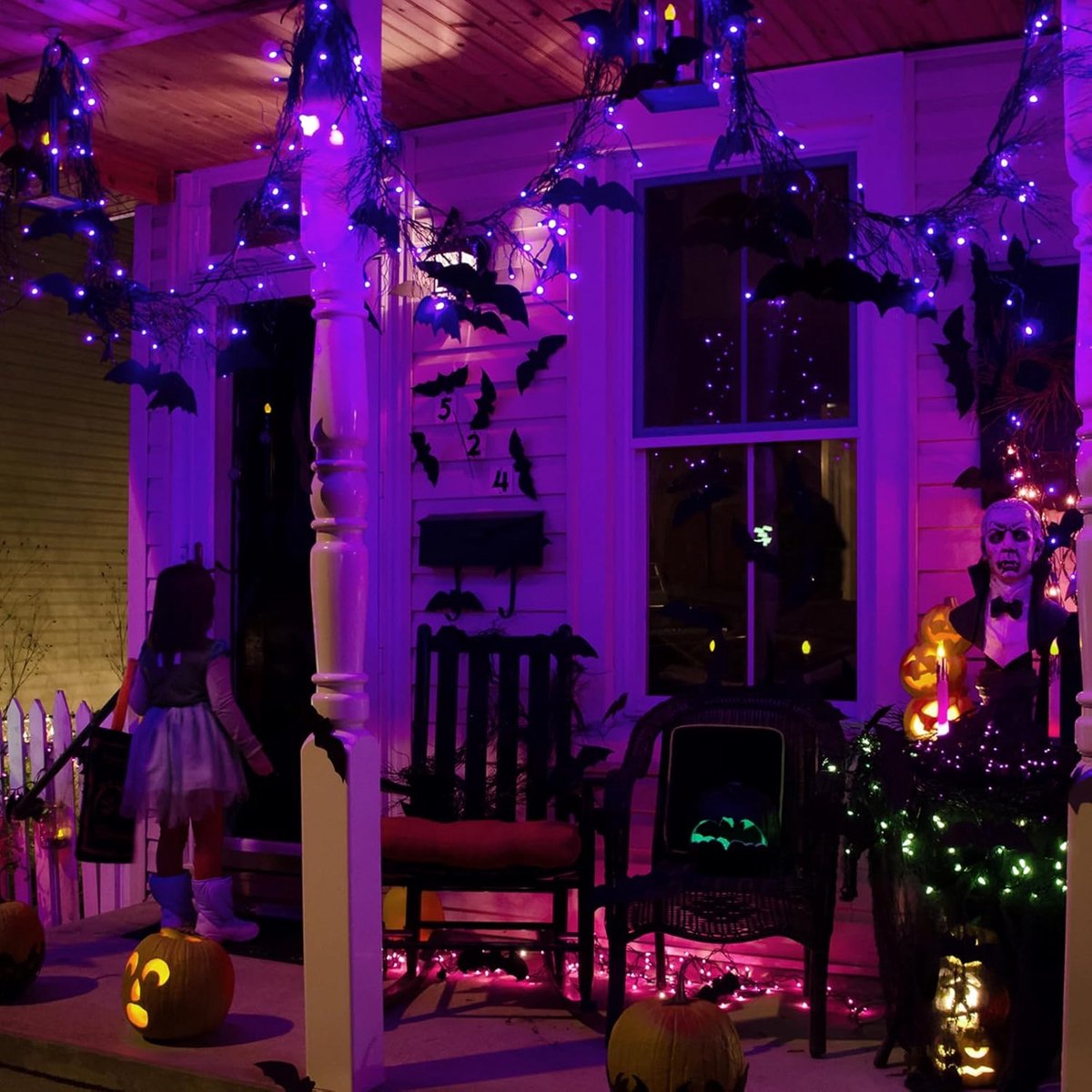 Christmas tree lights - 2-piece - Christmas - Christmas - Halloween - 5m, 50 light beads - Christmas light - Christmas lighting - Christmas lights - light chain - Lights - Lamps - waterproof - Battery operated - for Party / Holiday / Halloween / Christmas - Image 2