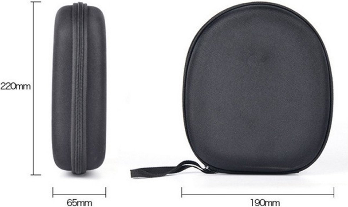 Headphone Case - Hard Protective Case - Headphone Case - Headphone Case - Headphone Cover - Protective Case - Carrying Case - On-Ear/Over-Ear - Waterproof - Shockproof - For Most Brands/Bluetooth/HiFi/Wired Headphones/Gaming Headset - Black - Image 5