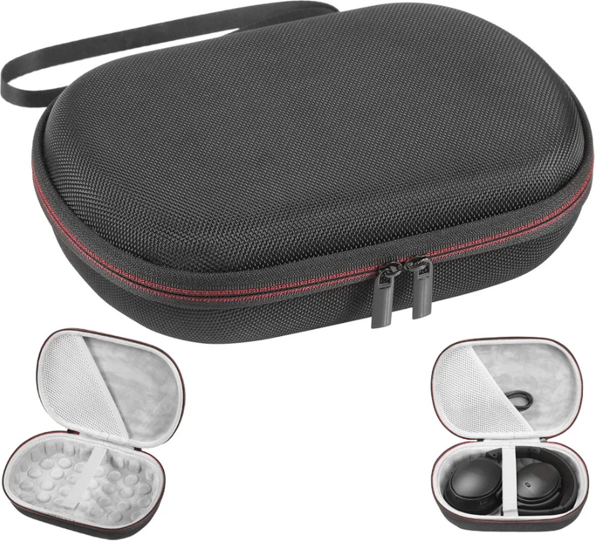 Headphone Case - Hard Protective Case - On-Ear/Over-Ear - For Most Brands/Bluetooth/HiFi/Wired Headphones/Gaming Headset - Headphone Case - Protective Case - Carrying Bag - Water Resistant - Shockproof - Earbud Storage Case - High Quality! - Image 1