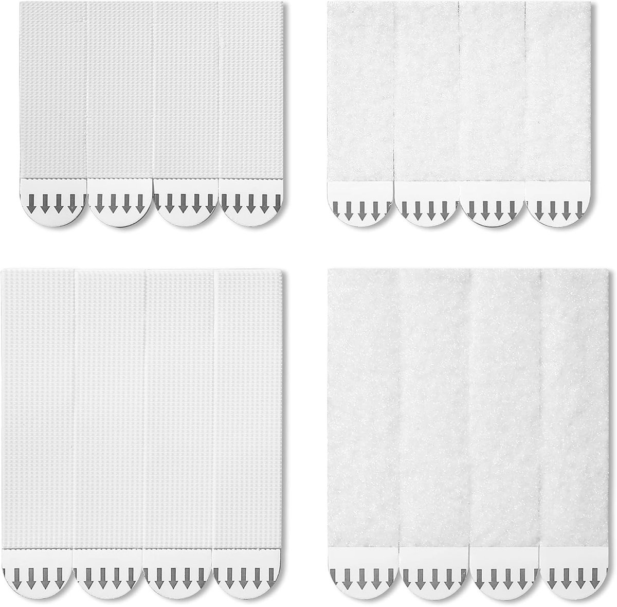 Strong Self-Adhesive Double-Sided Velcro - 24-Pair - Self-Adhesive Hook - Photo Frame - Photo Frame Hooks - Self-Adhesive Velcro - Hanging Hook - Wall Mount - Wall Hooks - Picture Hooks - Self-Adhesive Strips for Frame Hanging on the Wall - Image 1