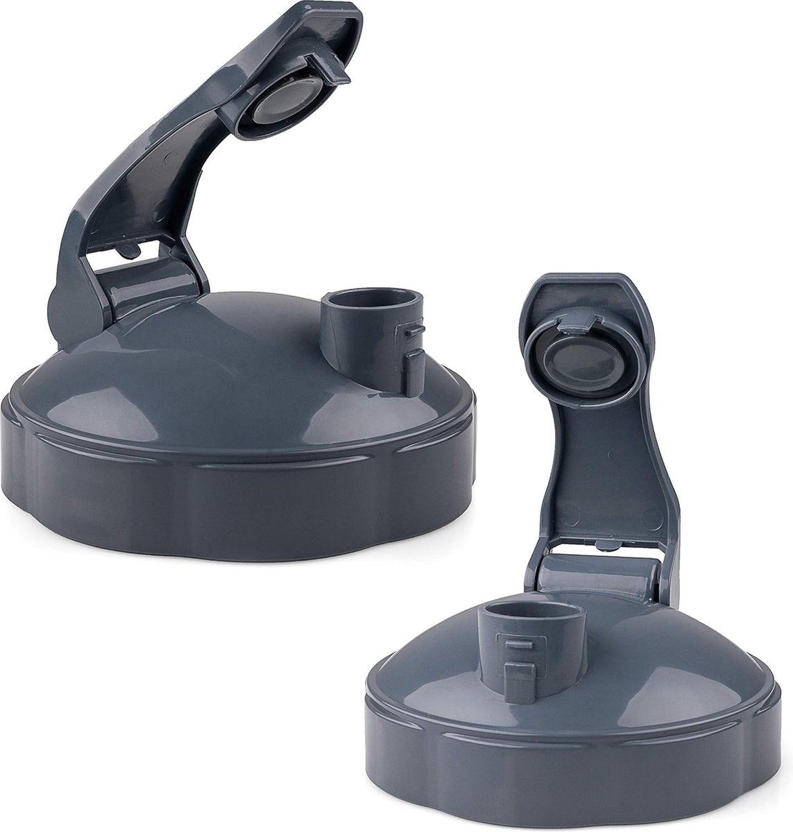 Flip Top To-Go Lid - 2 Pieces - Resealable Cup Lids - Replacement Parts Suitable for 600w and 900w Nutribullet Blender 32/24/18oz Cups Cup Lids - With Rubber Gasket - Seal - For On the Go - Image 1
