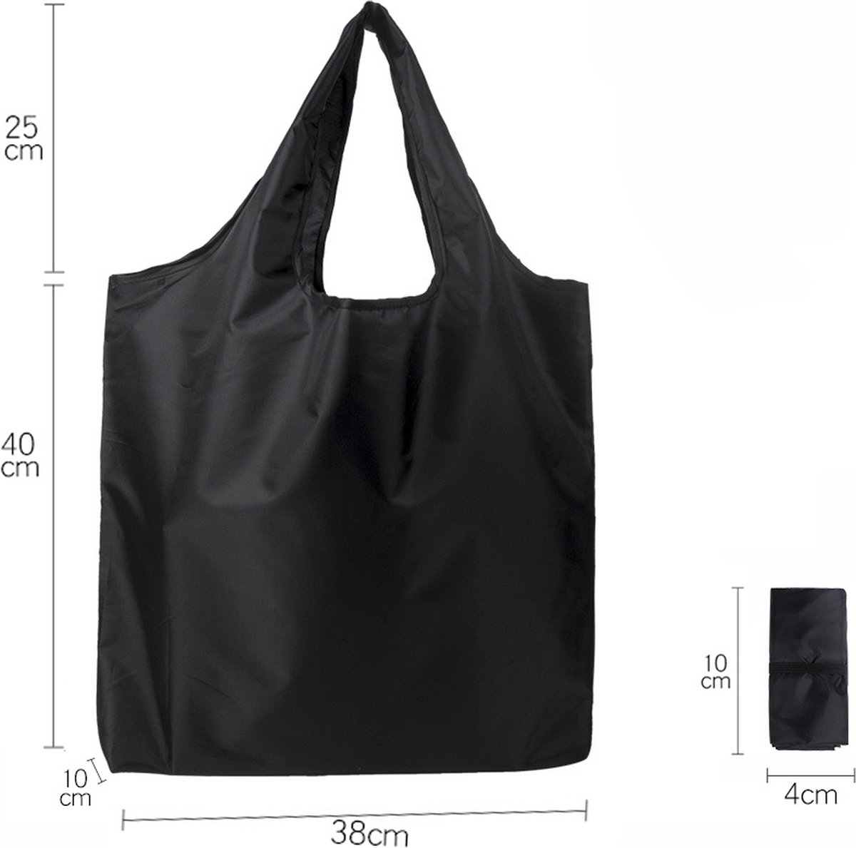 Foldable Shopping Bag - 3 Pieces - 30L - Reusable - Wide - Handbag - Crossbody Bags - Large Capacity - Shoulder Bag - Shopper - Women's Bag - Work Bag - Crossbody Bag - Extra Large Handbag - Machine Washable - Durable - Image 2