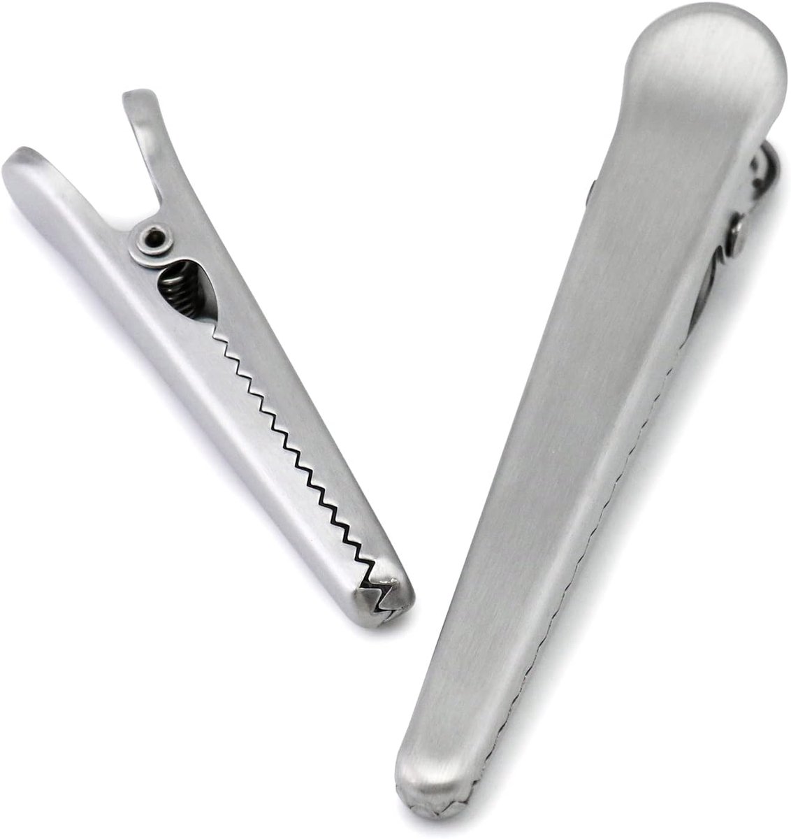 10 pieces - sealing clips - High clamping force closure clips - Freshness clips - Bag clips - Alligator clips - Easy to use - Multifunctional - for kitchen and home - for Candy & Snack Packaging - stainless steel - silver - 11.5cm - Image 3