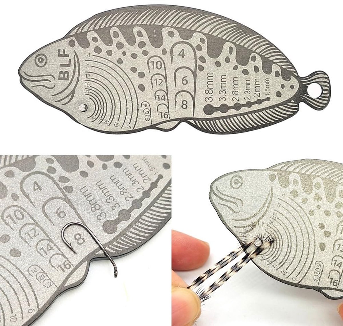 Fly Fishing - Professional Measuring Ruler - Portable Multifunctional - High Quality Fly Fishing - Fly Fishing - Fly Fishing - Handy Tool for Fishermen - Great Gift - Image 5