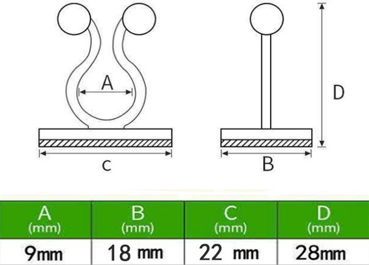 Plant Clips - Plant Clips - Climbing Plant Guide - Tie Up - Plant Support - Garden Clips - Cable Organizer - Wall-Mounted Plant Clips - For Indoor Use - Wall Mounting - Multi-purpose - Reusable - Self-Adhesive - Green/White - Image 5