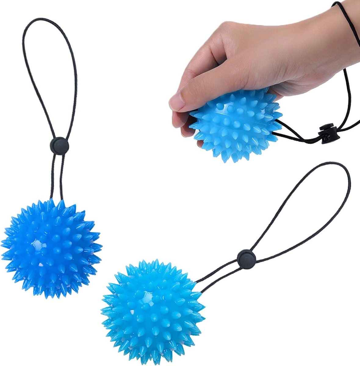 Massage ball - Professional massage balls - Portable Finger trainer - Myofascial ball - Exercise ball - Fitness ball Hedgehog ball - Foot massage - Muscle recovery after running - Massage various areas - Pain relief - 1 piece - Image 1