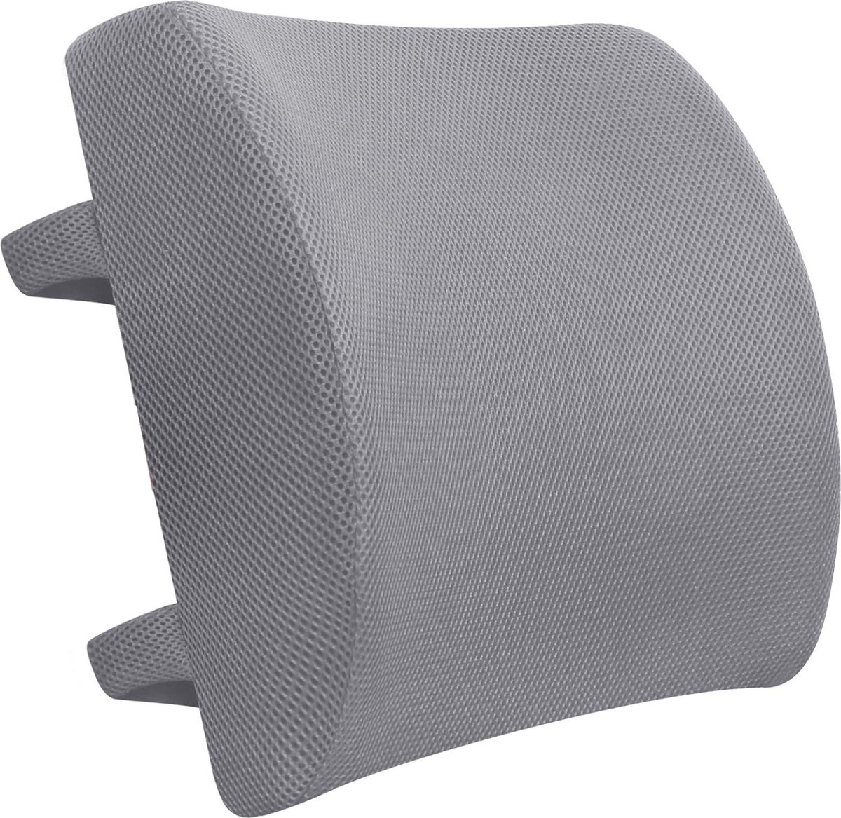 Ergonomic Lower Back Cushion - Memory Foam - Back Support - Lumbar Support - Relieve Fatigue - For Car, Office Chair, Sofa and Bed - Car Cushion - Working from Home - Grey - Back Pain & Sitting Comfort - Image 1