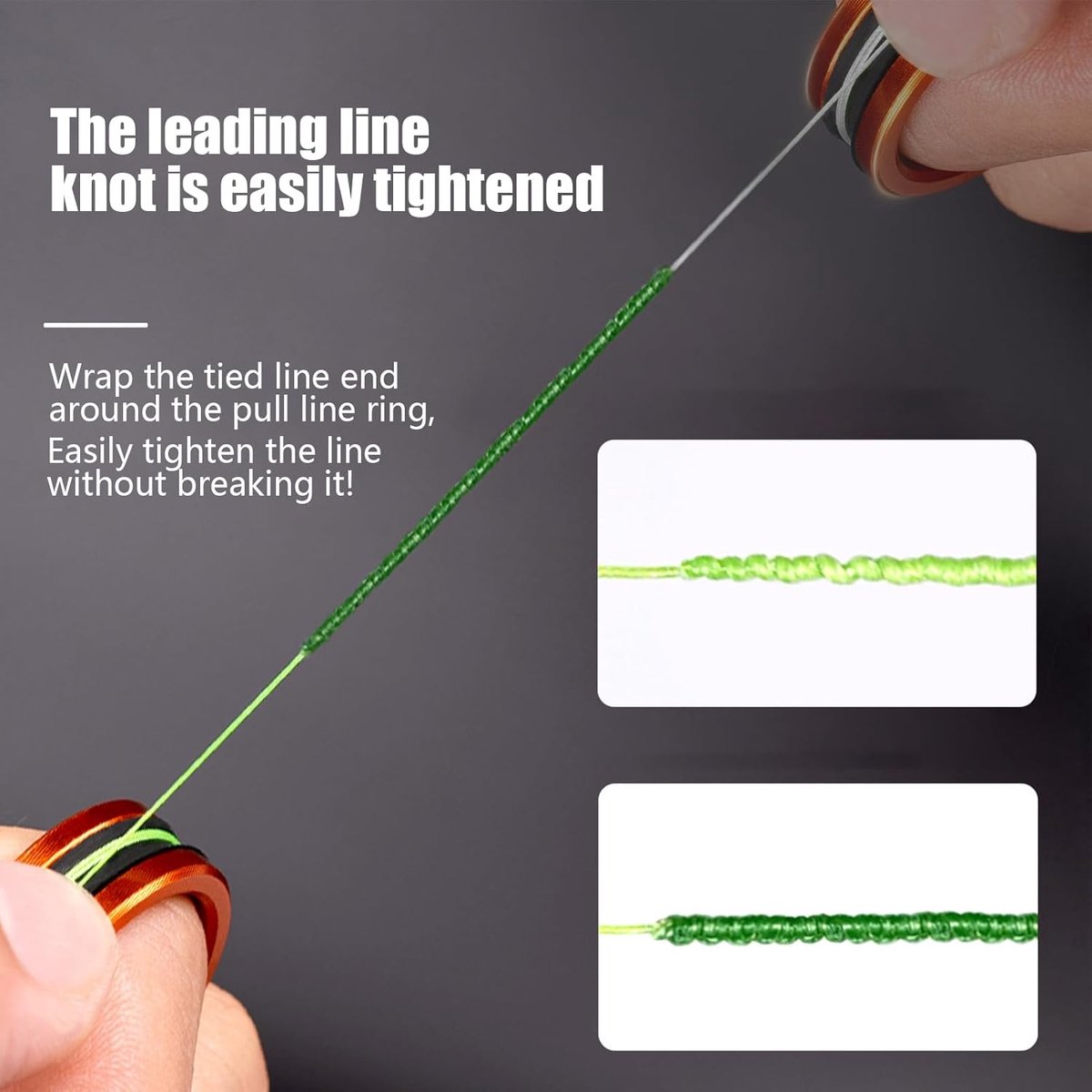 Fishing Line - Fishing Thread - Professional Line Pull Ring - Prevent Hand Scratches - Portable Practical - Sturdy Fishing Gear Accessories - Handy Tool - for fishing enthusiasts Enthusiasts / Beginners / Professionals - Image 3