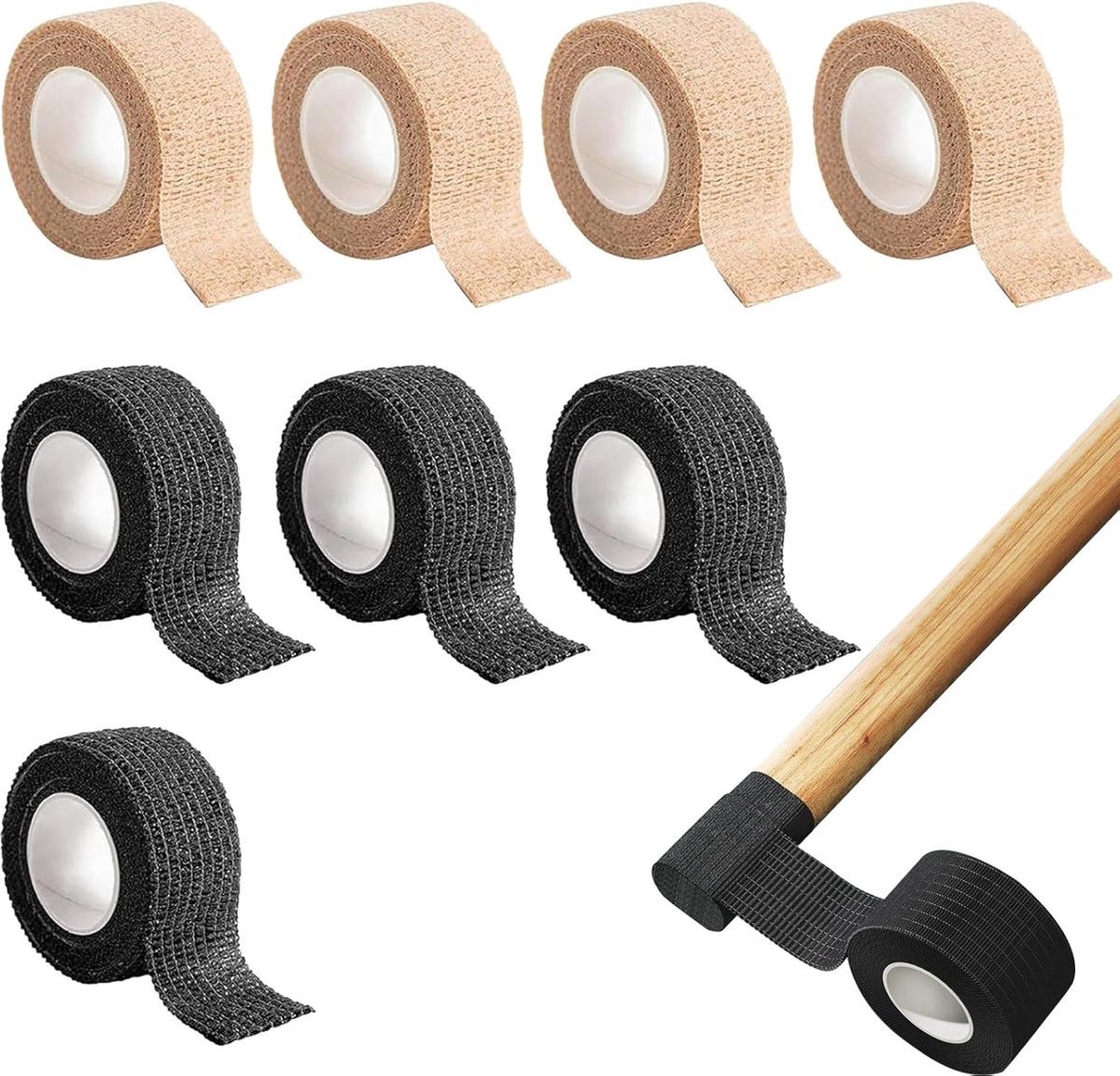 8 Rolls Chair Leg Protectors - 2.5cm × 4.5m - Chair Leg Protective Tape - Chair Leg Caps - Self-Adhesive Felt Covers - Waterproof Anti-Slip Tape - Chair Anti-Slip - Anti-Slip Chair Leg - Floor Protector - Table Coaster - Chair Leg Protectors - Image 1