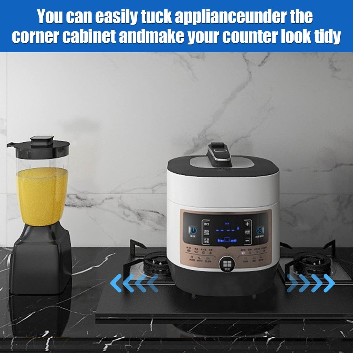 24 Piece Appliance Sliders - Furniture Protection - 19mm - Appliance Slider - Kitchen Appliance Sliders for Countertop Easy to Move and Space-Saving - Anti-Scratch - For Coffee Machines, Air Fryer, Pressure Cookers, Deep Fryer - Image 3