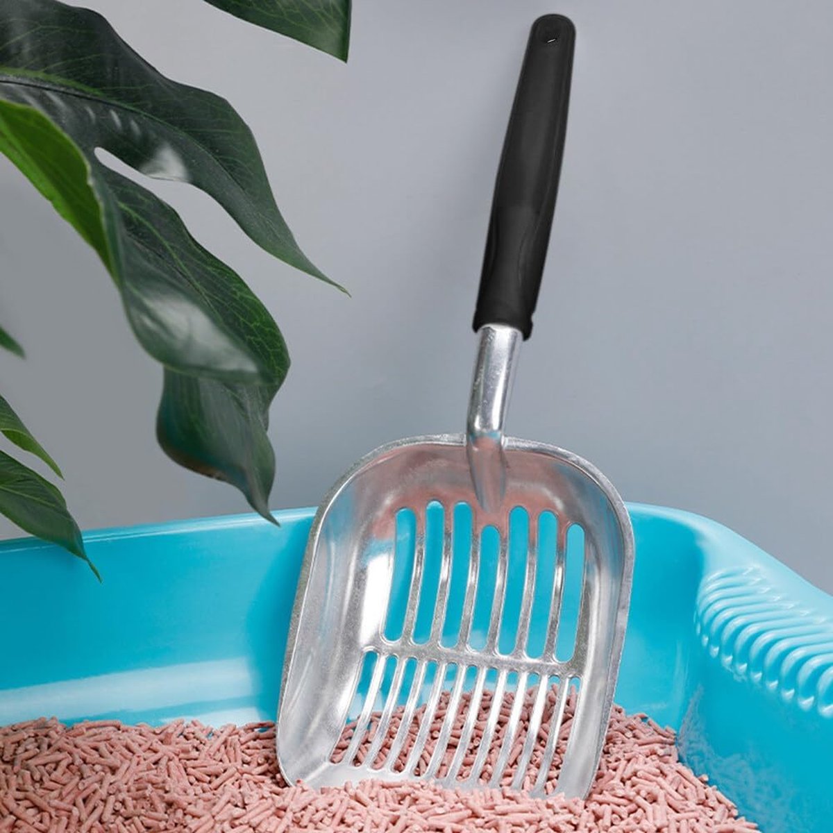 Poop scoop - High-quality aluminum cat litter scoop - Durable and easier to clean - For kittens - Image 3