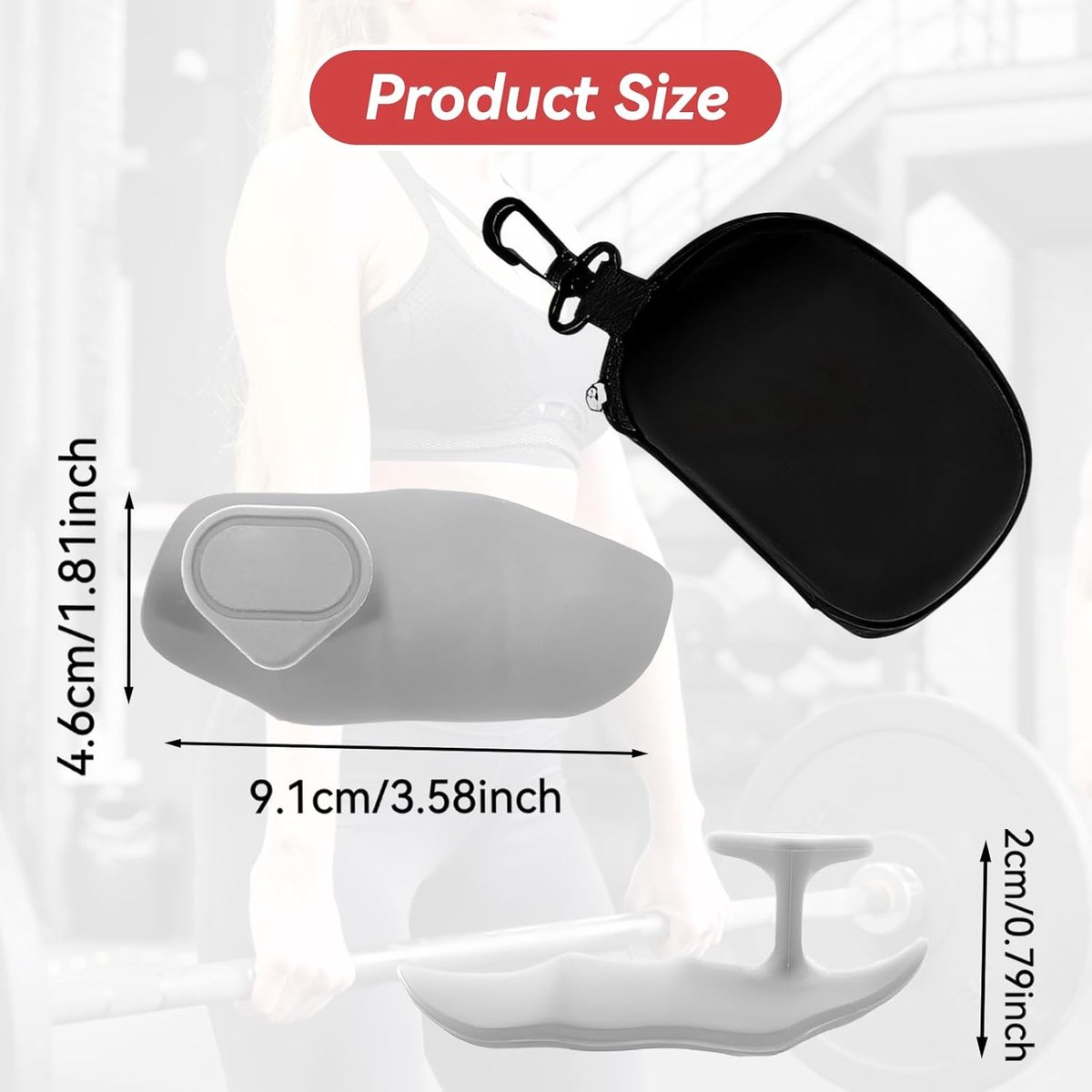 Fitness Strength Training Grips - Rubber Gym Weightlifting Non-Slip Exercise Grips - Breaking Limits Power Grips - Deadlift Straps - Lift Straps - Strength Training - Fingerless Weightlifting Grips - Anti-slip Palm Protectors - 2 Pieces - Black - Image 4