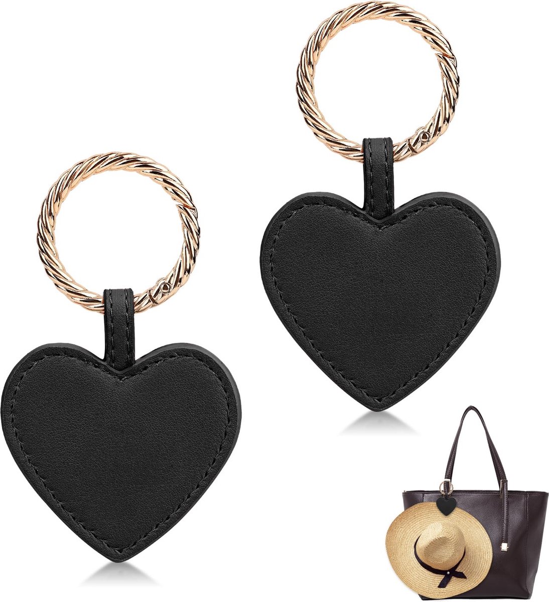Magnetic Hat Clips - 2 Pieces - Hat Clips - On the Go - For Travel - Compact and Portable - For Men and Women - Outdoor - Universal - Magnetic - Anti-Lost - Black - Image 1