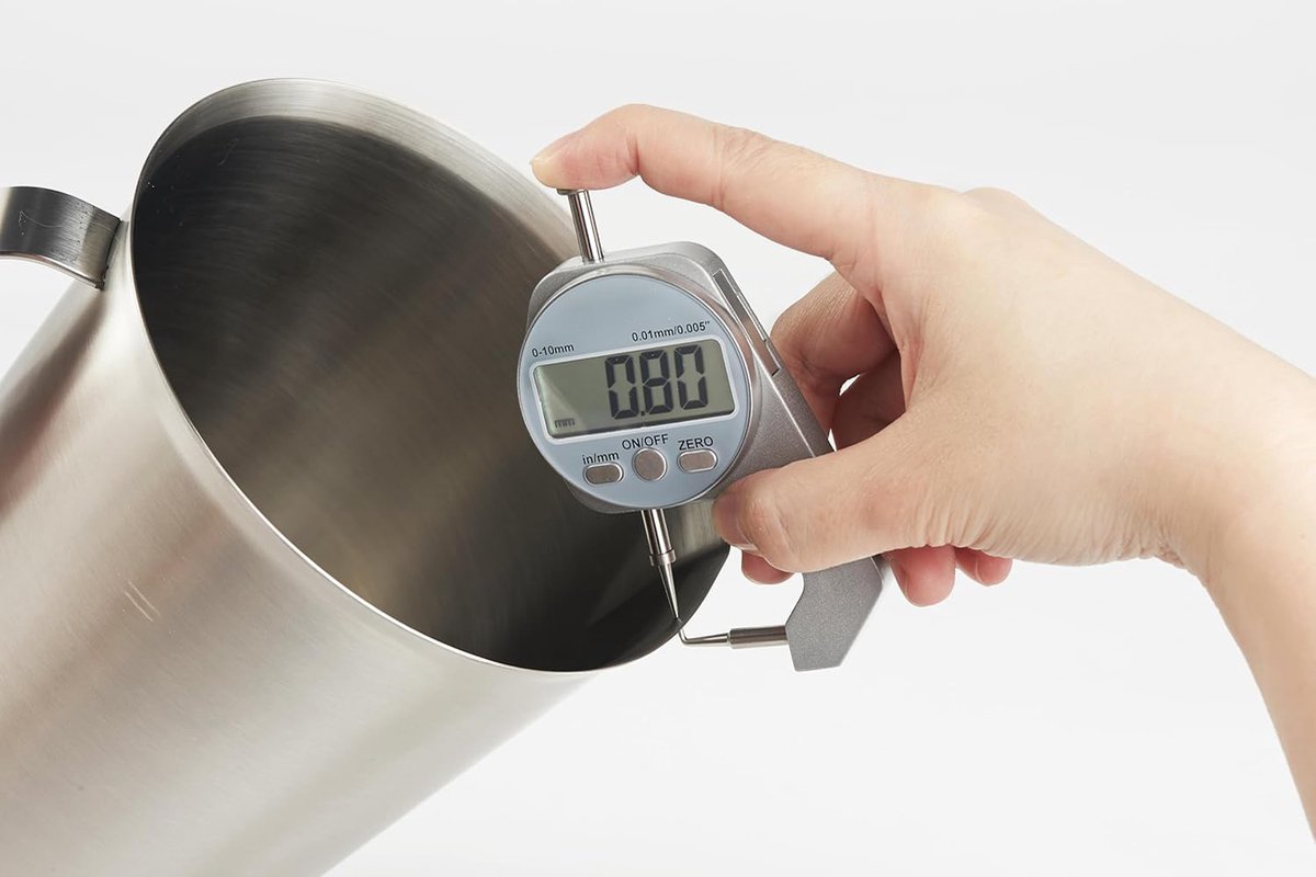 Measuring Cup with Pouring Spout - Measuring Cups with Scale - 500 ML - Small Measuring Cups - Measuring Cups - Measuring Beaker - Cups - Measuring Jug - Measuring Cup - 304 Stainless Steel - 9 x 9.5 x 11 Cm (L x W x H) - Silver - For Precise Weighing and - Image 4