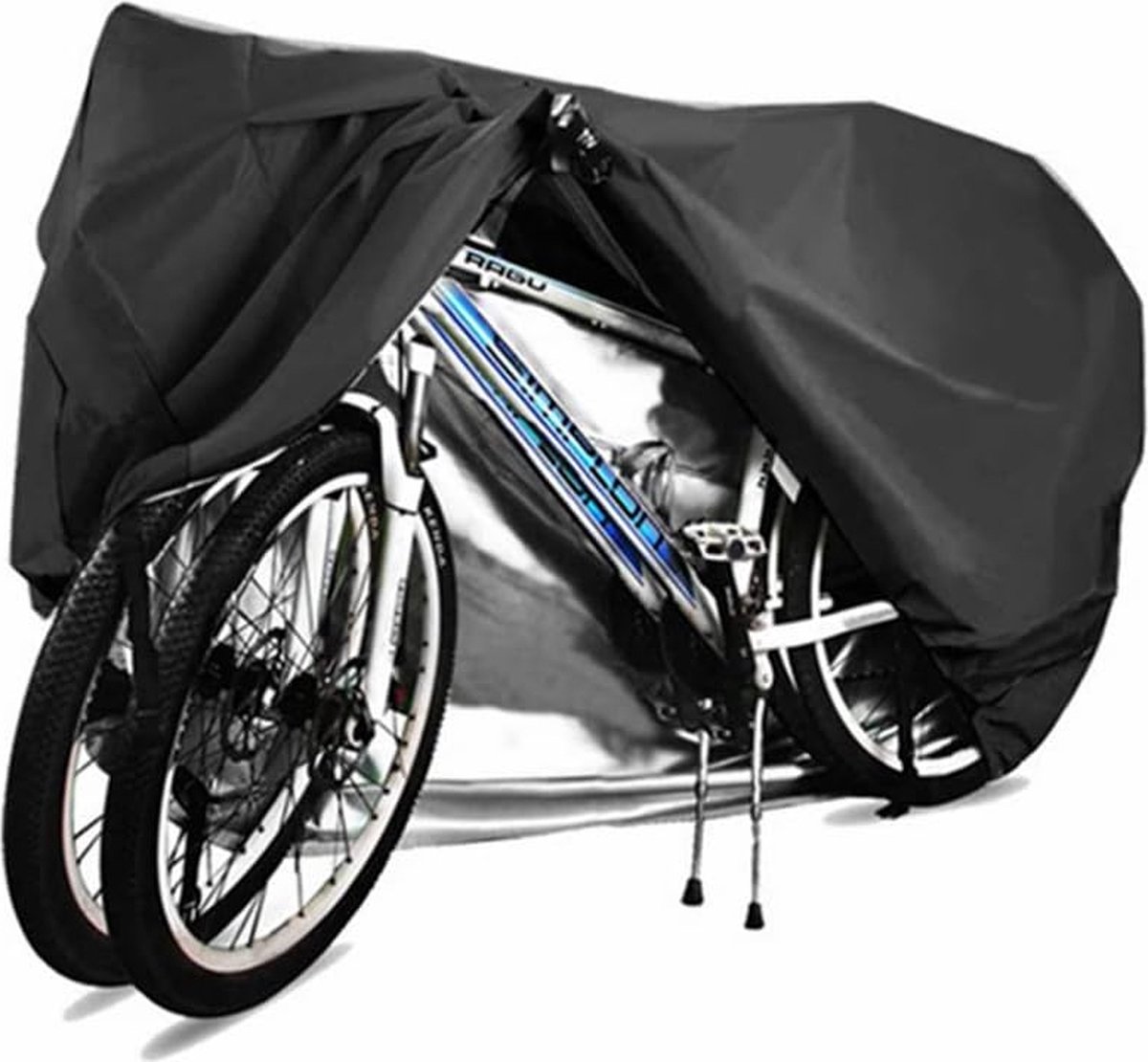 Universal Bike Cover for All Bikes - Waterproof Ultra Strong Oxford - Bike Cover for 1 / 2 Bikes - Bike Protective Cover - Bicycle Cover - Electric Bike, Mountain Bike, Etc - Black - For Bike Carrier and Storage - Image 1
