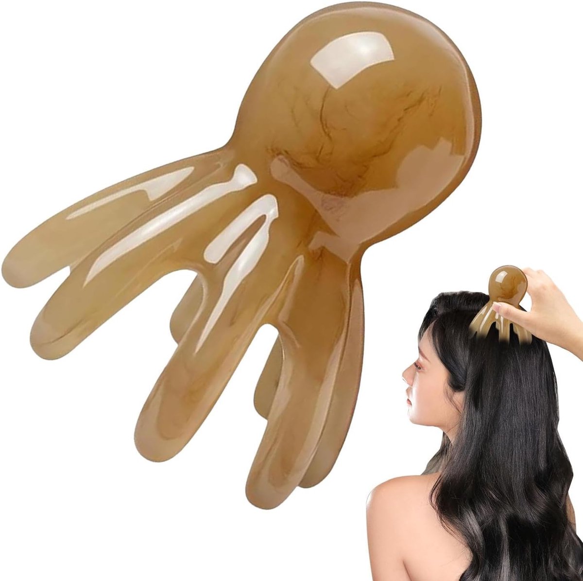 Head Massage Spider - Scalp Massager - Massage Brush - Scalp Brush - Massage Brush - Head Massage Device - Head Massage - Head Massage Spider - Stimulates Hair Growth and Blood Circulation - Waterproof - Relaxation - Stimulates Blood Circulation - Image 1