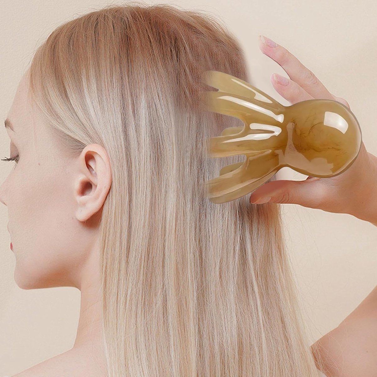 Head Massage Spider - Scalp Massager - Massage Brush - Scalp Brush - Massage Brush - Head Massage Device - Head Massage - Head Massage Spider - Stimulates Hair Growth and Blood Circulation - Waterproof - Relaxation - Stimulates Blood Circulation - Image 3