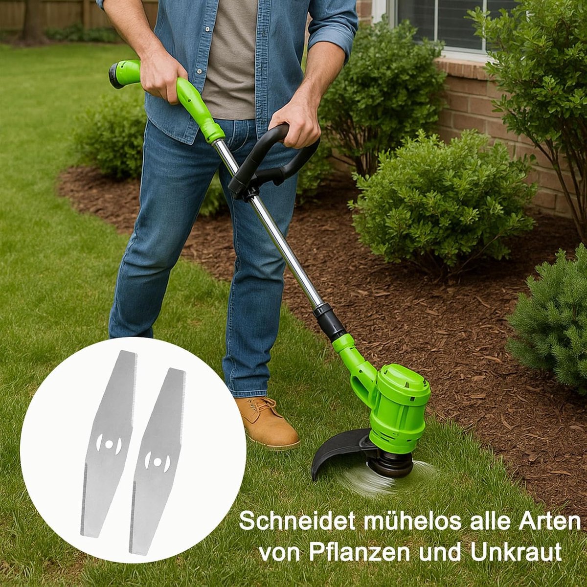 12 Pieces - Grass Trimmers Replacement Blade - 15cm General - Grass Trimmer - Brushcutter - Replacement Blades - Replacement Small Blades - Metal Grass Trimmer - Accessories - Blades - Small Blades - Suitable For All Common Lawn Mowers, Brushcutters and B - Image 5