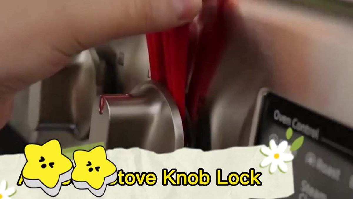 Gas Stove Knob Lock - 5 Pieces - Child Lock - Child-Safe Oven Locks - For Children and Pets - Suitable for Gas Stove, Gas/Electric Stove, Electric Oven, Induction Stove, Gas BBQ, Hob - Kitchen Utensils - Black - Child Safety - Image 2