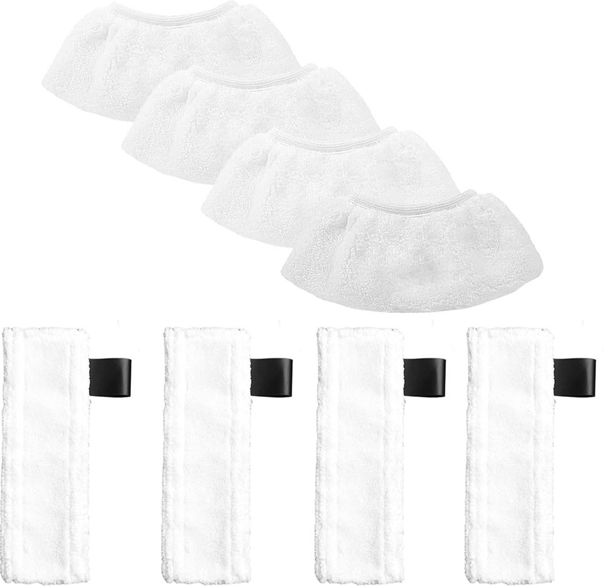 Accessory Set Suitable For Kärcher Easyfix Sc1, Sc2, Sc3, Sc4 & Sc5 - Steam Cleaner Accessories - Replacement Microfiber Cloths - Mop Pad - 8-Piece - Replacement Parts - Powerful Stain Removal - Hard-to-Reach Places - Image 1