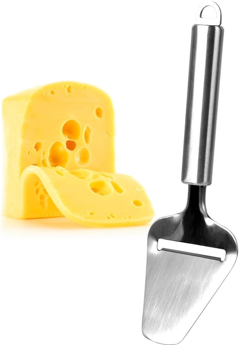Cheese Slicer - Professional Cheese Slicer - Multifunctional Cheese Slicer - Hard Cheese Slicer - Soft Cheese Slicer - High-quality Vegetable Cheese Slicer and Paring Knife - Kitchen Utensils - Kitchen Accessories - Wall Mountable - Stainless Steel - Silv - Image 1