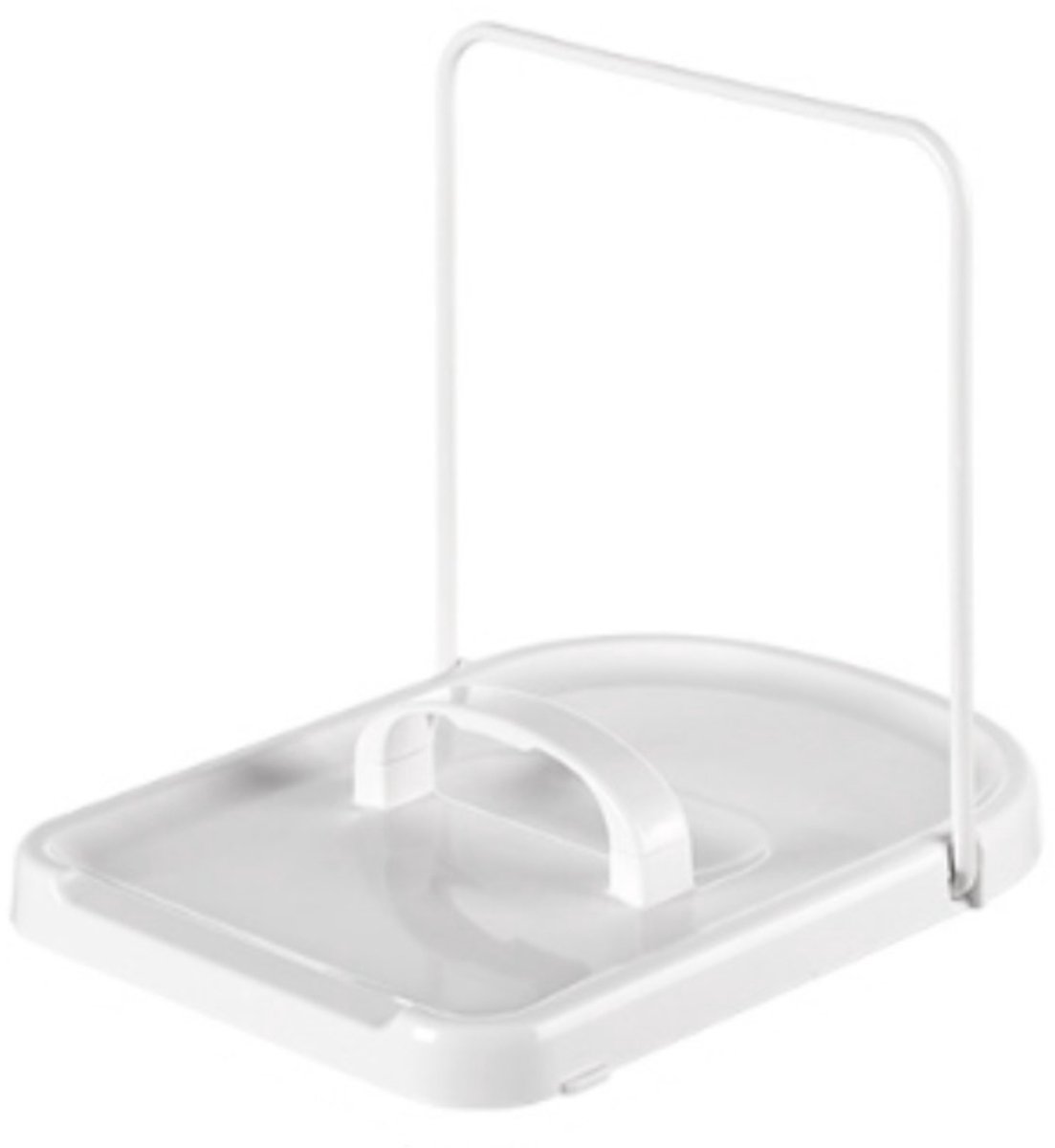 Pot lid holder - Foldable pot lid holder - Lid holder - Lid storage rack - Scratch and rust free - Adjustable - pot lid holder - durable cooking spoon holder - kitchen lid holder - Image 1