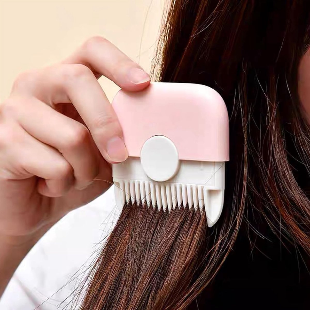 Split End Trimmer - Split End Remover - 2-In-1 Hair Clipper - Hair Clipper - Hair Clipper - Hair Trimmer - Hair Remover - Hair Styling Devices - For Head Hair - For Men and Women - Mini - Portable - Pink - Image 4