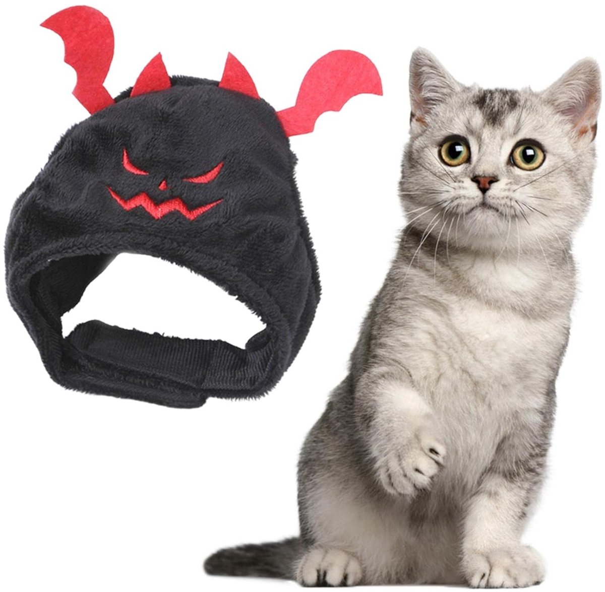 Dog - Cat - Club Hat - Creative Animal Clothing - Dog Costume - Halloween - Christmas - Cat Clothing - Christmas Clothing - Comfortable Fit - Breathable Fabric - Black - for Home / Party / Festival / Christmas / Halloween - Image 1