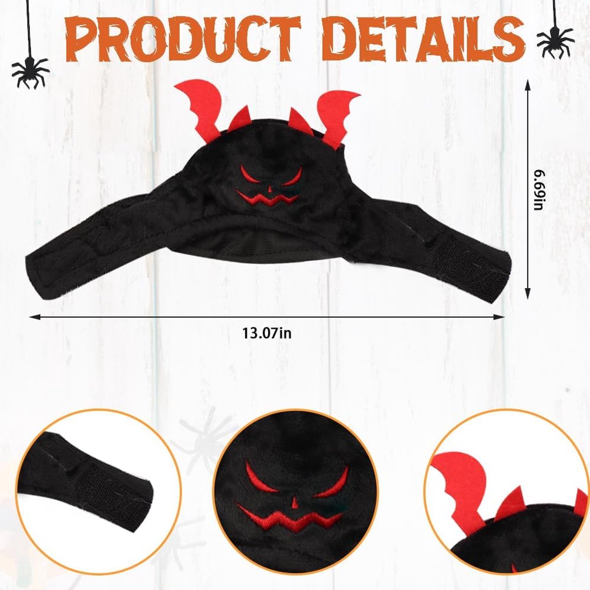 Dog - Cat - Club Hat - Creative Animal Clothing - Dog Costume - Halloween - Christmas - Cat Clothing - Christmas Clothing - Comfortable Fit - Breathable Fabric - Black - for Home / Party / Festival / Christmas / Halloween - Image 2