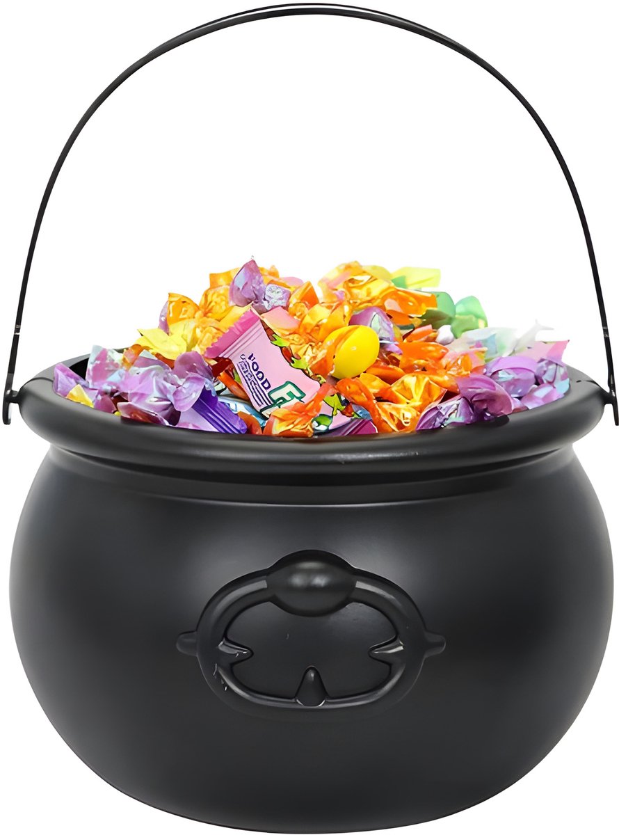 Halloween - Creative witch's cauldron - Treat buckets - witch's cooking pot - halloween bucket - Spooky candy - Treat - Candy - Decoration - Ornamentation - Halloween Decoration - for /Carnival /Party /Holiday /Halloween /Christmas（No candy） - Image 1