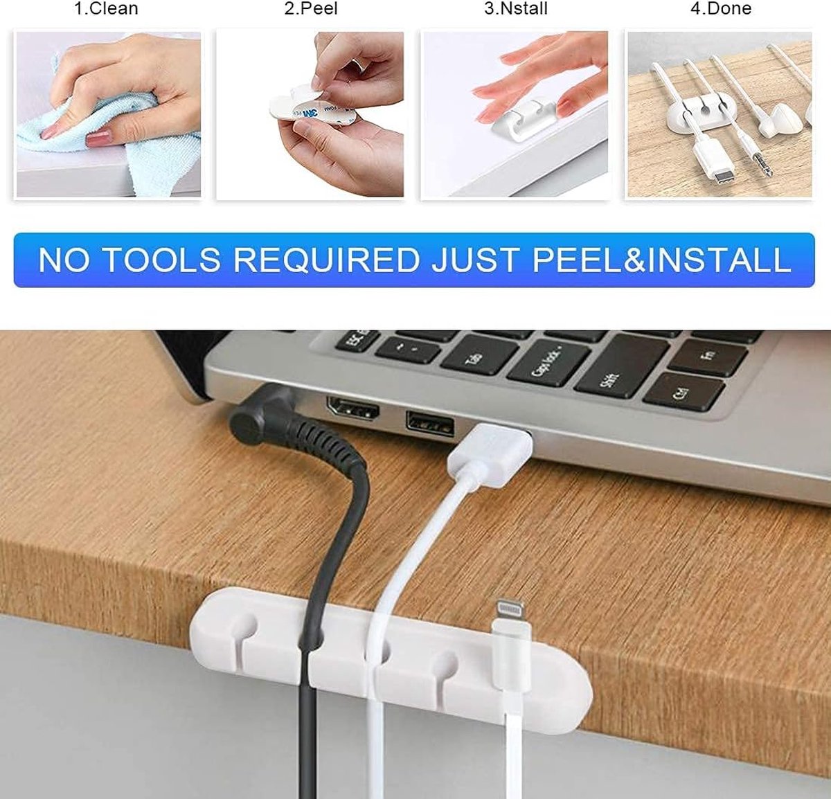 Cable Organizer - Cable Clips for 3/5/7