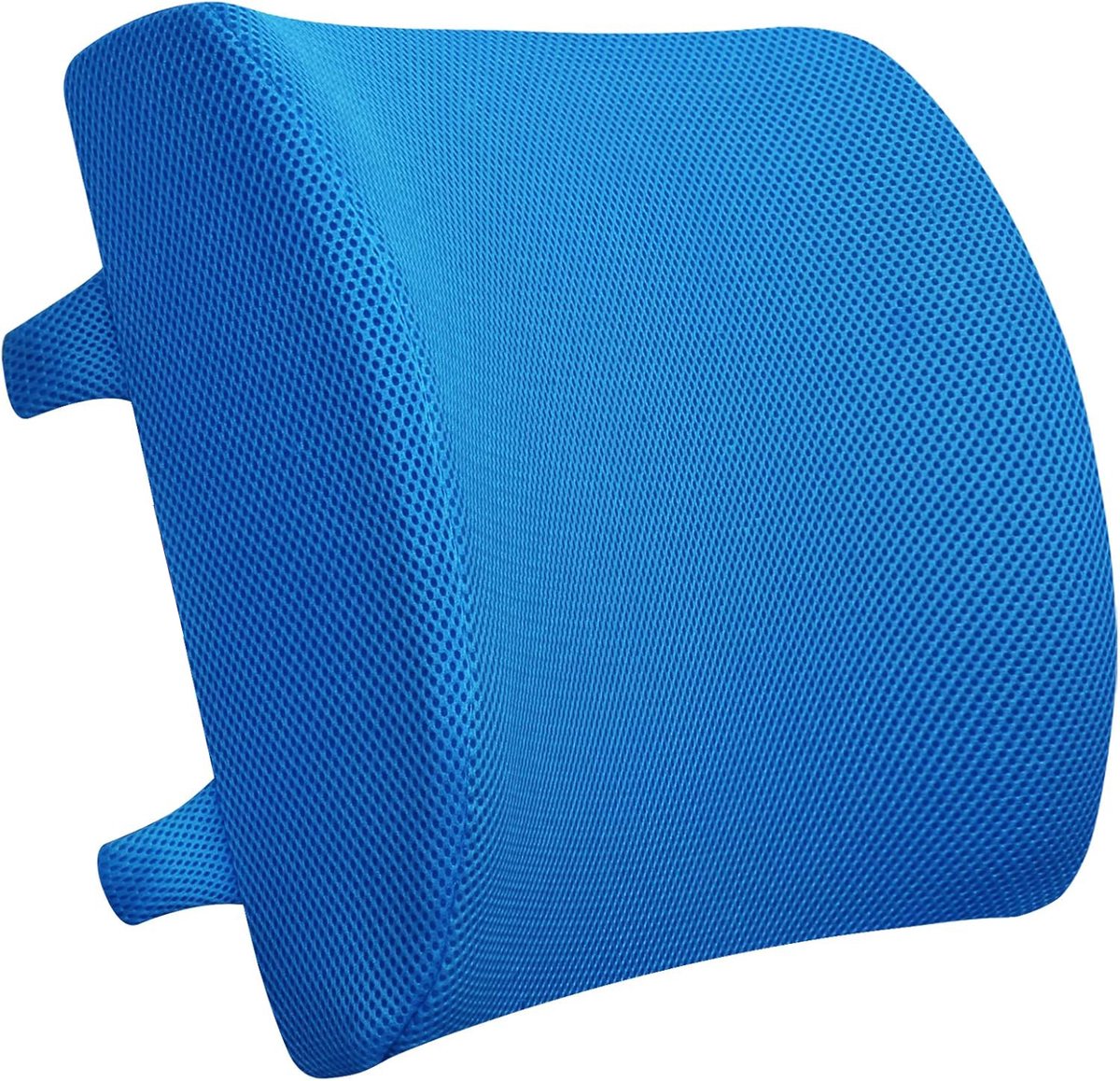 Ergonomic Lower Back Cushion - Memory Foam - Back Support - Lumbar Support - Relieve Fatigue - For Car, Office Chair, Sofa and Bed - Car Cushion - Working from Home - Blue - Back Pain & Sitting Comfort - Image 1