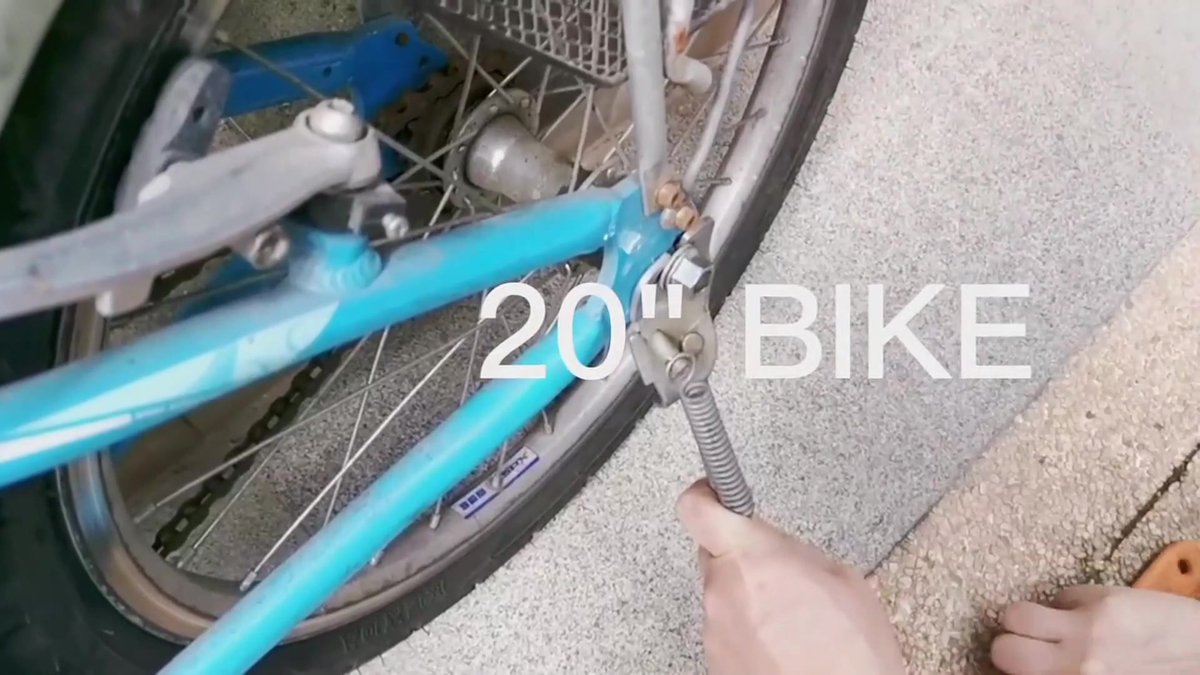18 Inch - Bicycle Stand for Children's Bikes - MTB Kickstand - Single Bicycle Stand - Bicycle Accessories for Children - Bicycle Stand - Side Stand for Bicycles - Bicycle, E-Bike, City Bike & Mountain Bike - Black - Easy to Install - Image 2