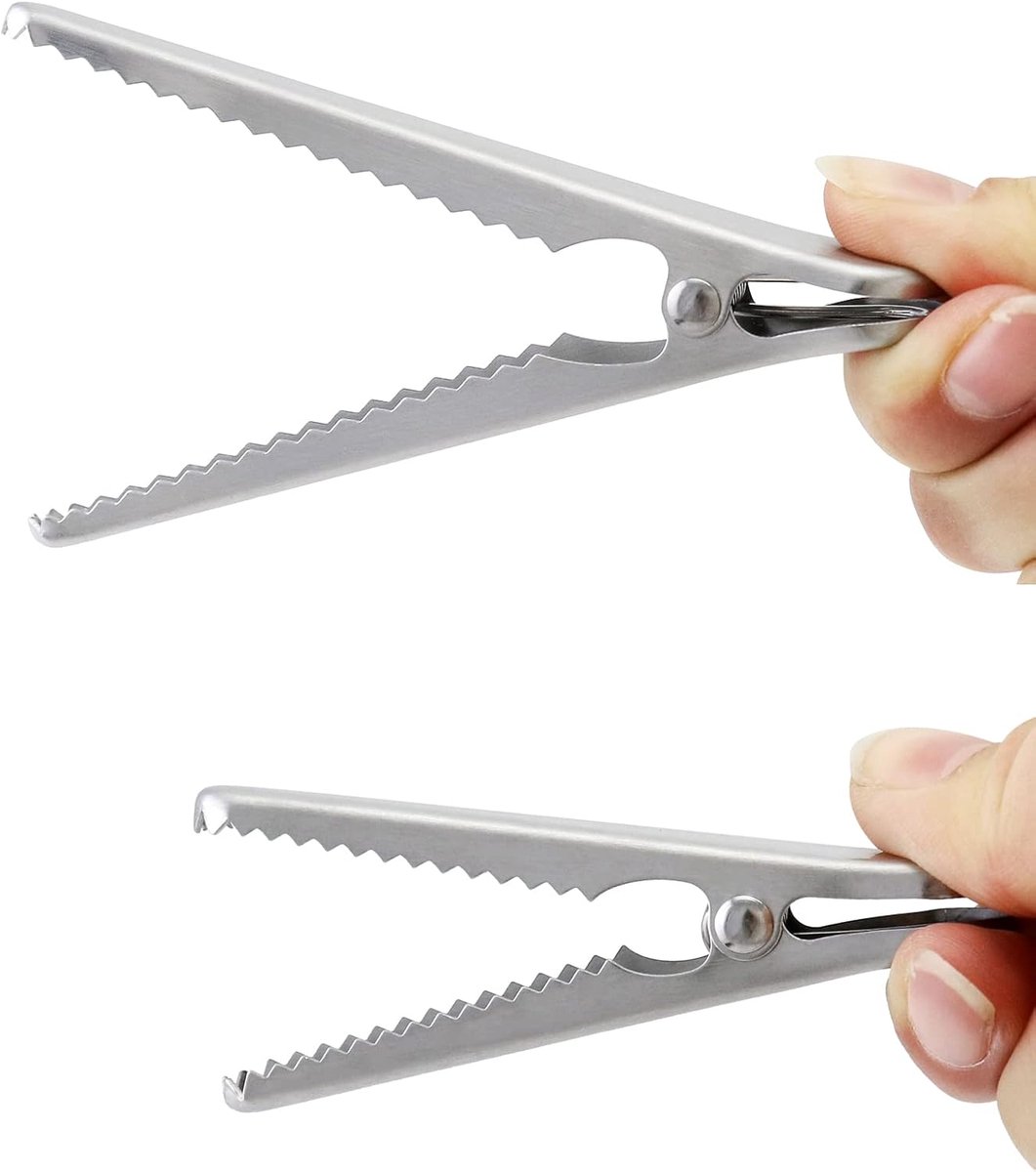 Stainless Steel Sealing Clips - Kitchen Sealing - 10 pieces - 8 cm & 11.5 cm - Image 5