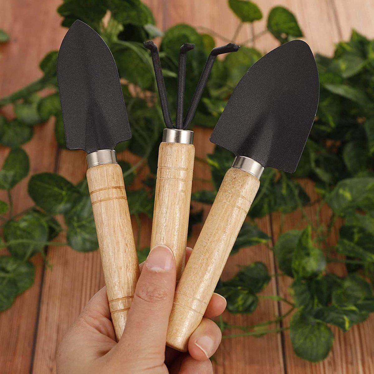 Garden Tool Set - Handy 3-piece set with small trowel for bonsai and plant maintenance - Image 4