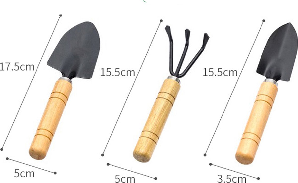 Garden Tool Set - Handy 3-piece set with small trowel for bonsai and plant maintenance - Image 5