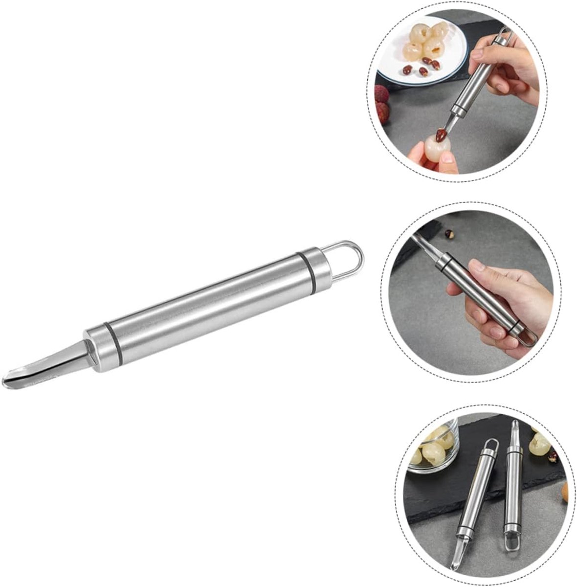 Fruit Corer - Professional Pitter - Creative Portable Longan Core Remover - Easy Core Removal - Ergonomic Handle - For Lychee and Longan Lovers - Kitchen Utensil - Image 1